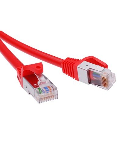 Патч-корд экранированный CAT5E F/UTP 4х2, LSZH, красный, 0.5м DKC RN5EFU4505RD в Пятигорске Патчкорды (медные) Pintop.ru