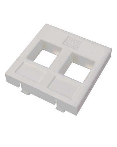 Адаптер Mosaic 45 х 45 мм для модуля Keystone, 2 порта, белый Datarex DR-5303 в Пятигорске Коммутационные изделия Pintop.ru