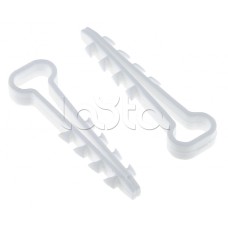 Дюбель-хомут (5х10 мм) для плоского кабеля белый (100 шт.) EKF PROxima (plc-cd1-5x10w)