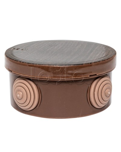 Коробка распред. КМР-040-039 с крышкой (85х40) 4 мембранных ввода тёмное дерево IP54 EKF (plc-kmr-040-039-t) в Пятигорске Распределительные коробки Pintop.ru