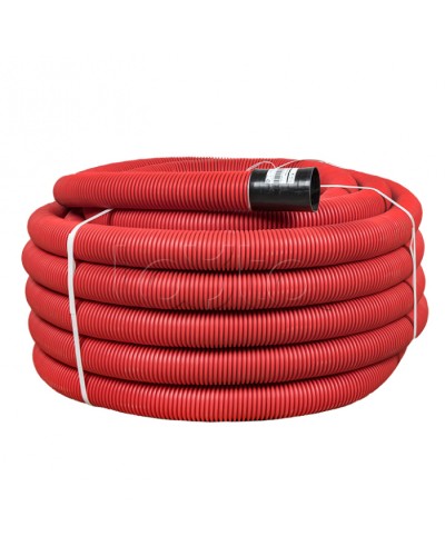 Труба гофр. двустенная ПНД/ПНД гибкая с протяжкой d110 мм (50 м) красная EKF-Plast (tg2st-110-50m) в Пятигорске Труба гофрированная Pintop.ru