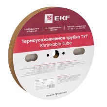 Термоусаживаемая трубка ТУТ 4/2 прозрачная рулон EKF PROxima (tut-4-tr)