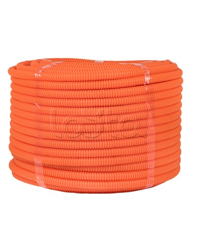 Труба гофр. ПНД с протяжкой d20 мм (100 м) оранжевая EKF-Plast (tpnd-20-o) в Пятигорске Труба гофрированная Pintop.ru