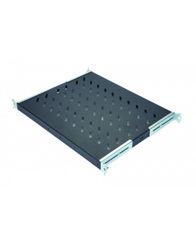 Полка стационарная 1U до 50 кг, 740 мм, черный антрацит Eurolan (60A-01-0A-09BL) в Пятигорске Полки для шкафов и стоек Pintop.ru