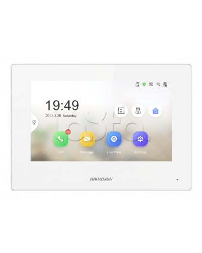 IP видеодомофон сенсорный Hikvision DS-KH6320-LE1/White(B) в Пятигорске Абонентские IP устройства Pintop.ru
