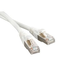 Патч-корд экранированный Hyperline PC-LPM-STP-RJ45-RJ45-C6-1.5M-LSZH-WH