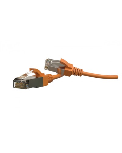 Патч-корд S/FTP Hyperline (PC-LPT-SFTP-RJ45-RJ45-C6-1M-LSZH-OR) в Пятигорске Патчкорды (медные) Pintop.ru