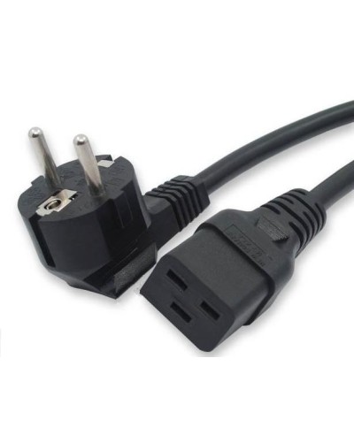 Кабель питания 1,8 м Hyperline PWC-IEC19-SHM-1.8-BK в Пятигорске Патч-корды и пигтейлы Pintop.ru