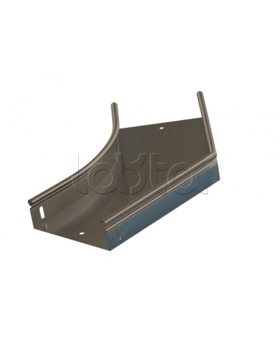 Угол 45° горизонтальный плавный Hyperline RST-AHS45-600-50-0,8-R100-SZ в Пятигорске Аксессуары для лотков Pintop.ru