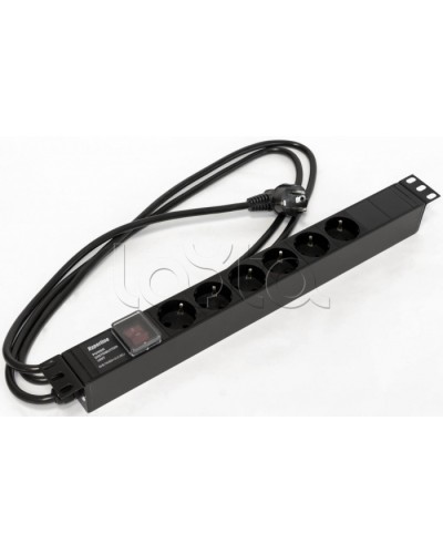 Блок розеток Hyperline SHE19-6SH-S-2.5EU в Пятигорске Блоки розеток Pintop.ru