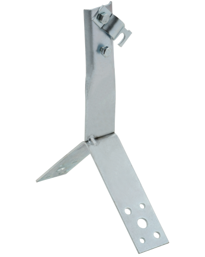 Держатель проводника круглого 6-10мм винтовой для конька h=80мм оцинкованная сталь IEK (ZDP80-11-4-16-80) в Пятигорске Крепеж Pintop.ru