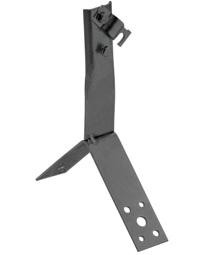 Держатель проводника круглого 6-10мм винтовой для конька h=100мм оцинкованная сталь TD IEK (ZDP80-13-4-16-100) в Пятигорске Крепеж Pintop.ru