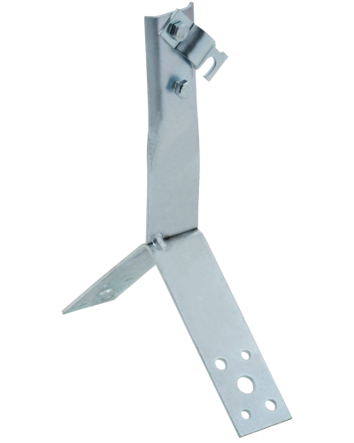 Держатель проводника круглого 6-10мм винтовой для конька h=80мм оцинкованная сталь HDZ IEK (ZDP80-14-4-16-80) в Пятигорске Крепеж Pintop.ru