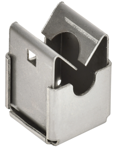 Держатель проводника круглого 8мм безболтовой нержавеющая сталь IEK (ZDP80-20-1-08) в Пятигорске Крепеж Pintop.ru