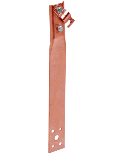 Держатель проводника круглого 6-10мм винтовой прямой h=60мм медь IEK (ZDP86-50-1-16-60) в Пятигорске Крепеж Pintop.ru