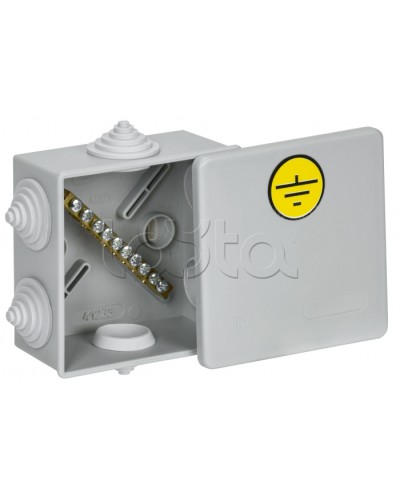 Коробка КУП КМ41360 85х85х40мм IP44 6 вв. (7035) IEK (UKO21-085-085-040-K41-44U) в Пятигорске Распределительные коробки Pintop.ru