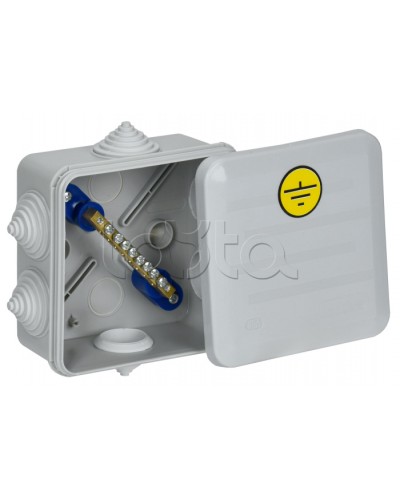 Коробка КУП КМ41361 100х100х50мм IP44 6 вв. (7035) IEK (UKO21-100-100-050-K41-55U) в Пятигорске Распределительные коробки Pintop.ru
