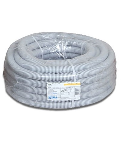 Труба гофрированная ПВХ 20 мм с зондом IEK CTG20-20-K41-100I (100 м) в Пятигорске Труба гофрированная Pintop.ru