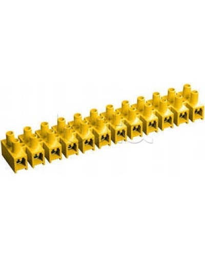 Зажим винтовой ЗВИ-3 н/г 1,0-2,5 мм2 (12пар) желтый IEK UZV7-003-04 в Пятигорске Клеммные колодки Pintop.ru