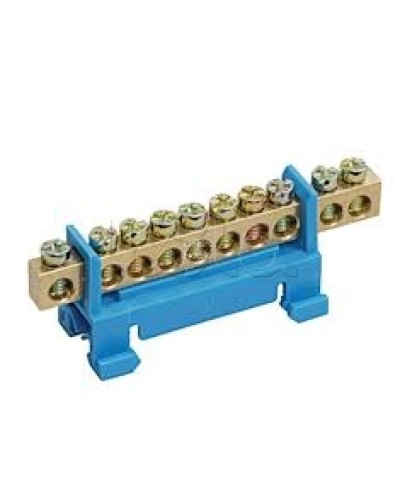 Шина N ноль с DIN-изолятором типа «Стойка» ШНИ-6х9-12-С-С IEK YNN10-69-12P-K07 в Пятигорске Клеммные колодки Pintop.ru