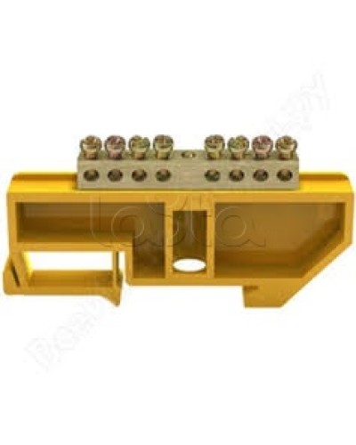 Шина PE земля на DIN-изоляторах ШНИ-6х9-8-Д-Ж IEK YNN10-69-8D-K05 в Пятигорске Клеммные колодки Pintop.ru