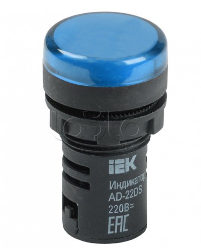 Лампа AD22DS(LED) матрица d=22мм синий 230В IEK BLS10-ADDS-230-K07 в Пятигорске Источники света(Лампы) Pintop.ru