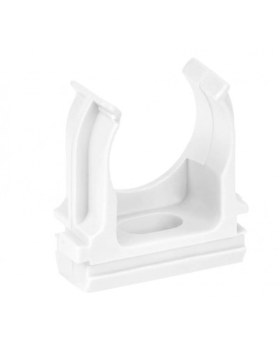 ELASTA Держатель с защелкой CF25 белый IEK (ET-TA00D-CF-025-K01-010) в Пятигорске Держатели, клипсы, скобы Pintop.ru