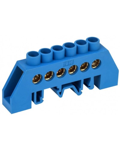 Шина нулевая ШНИ-8х12-6-КС-С IEK (YNN10-812-6DP-K07) в Пятигорске Клеммные колодки Pintop.ru