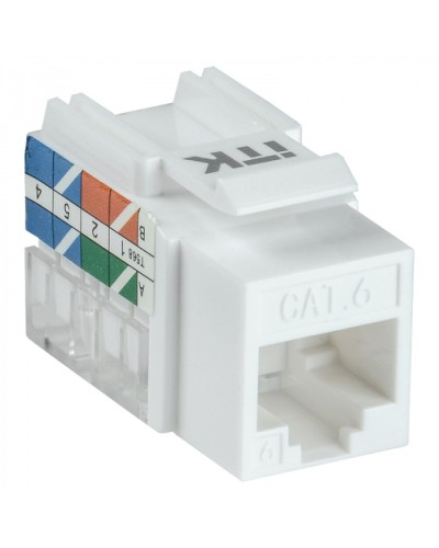 Модуль Keystone Jack кат.5E UTP 110 IDC 90град ITK CS1-1C5EU-11 в Пятигорске Модули Keystone Pintop.ru