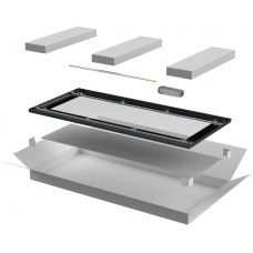 ITK LINEA N Дверь стеклянная 600мм шкафа 42U чер. (LN05-42U6X-DR)