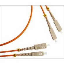 Патч-корд оптический LSZH, дуплексный, SC/PC-SC/PC, MM 50/125, 5м LANMASTER LAN-2SC-2SC/OM2-5.0