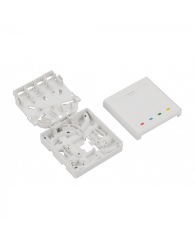 Розетка на DIN-рейку LANMASTER LAN-DRF-4SC/SB-WH в Пятигорске Аксессуары для стоек и шкафов Pintop.ru