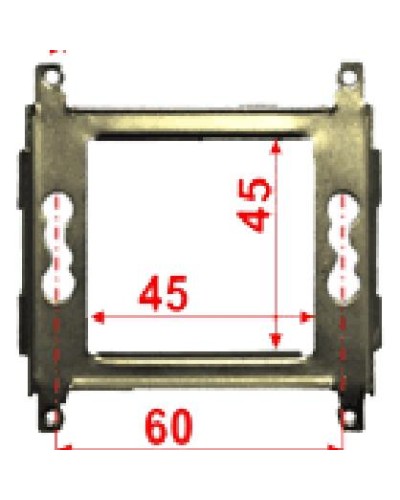 Суппорт металлический 45х45 для Mosaic LANMASTER LAN-MF45x45 в Пятигорске Аксессуары для кабель-канала Pintop.ru