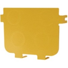 Заглушка оптического лотка торцевая 360 мм, желтая LANMASTER LAN-OT360-ND