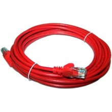 Патч-корд RJ45 - RJ45, 4 пары, UTP, категория 6, 5 м, красный, LSZH LANMASTER LAN-PC45/U6-5.0-RD