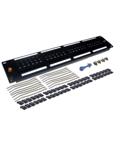 Патч-панель 19, 48 портов RJ-45, категория 6, UTP, 2U LANMASTER LAN-PPL48U6 в Пятигорске Патч панель Pintop.ru