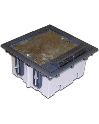 Коробка монтажная для лючка в пол на 6 модулей LANMASTER LAN-WA-FLBP-MB/6 в Пятигорске Распределительные коробки Pintop.ru