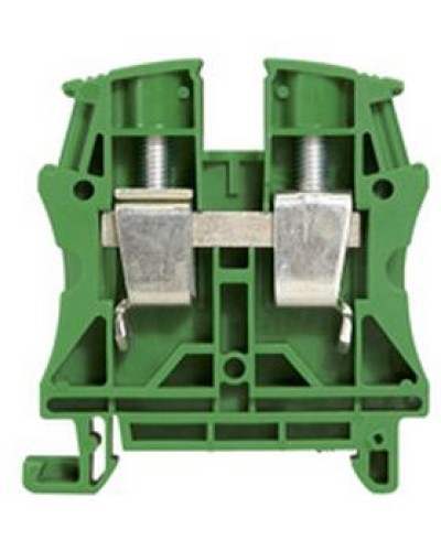 Клемма 16 мм2 однополюсная 1 вход/1 выход, шаг 12 мм, зеленая Viking Legrand 037198 в Пятигорске Клеммные колодки Pintop.ru