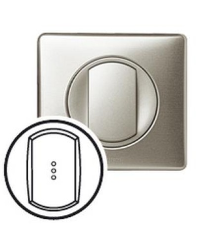 Лицевая панель для выключателя с индикацией титан Celiane Legrand 068303 в Пятигорске Аксессуары для кабель-канала Pintop.ru