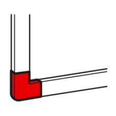 Угол плоский для кабель-канала METRA 40x16 Legrand (638153)