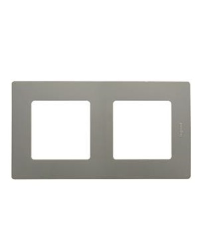Рамка 2 поста Etika светлая галька Legrand 672522 в Пятигорске Аксессуары для кабель-канала Pintop.ru
