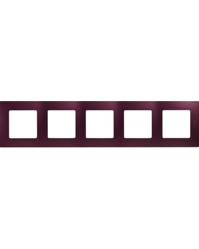Рамка 5 постов Etika сливовый Legrand 672565 в Пятигорске Аксессуары для кабель-канала Pintop.ru
