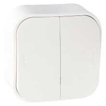 Выключатель двухклавишный Quteo Legrand (782202)