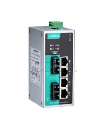 Коммутатор PoE 6-портовый Moxa EDS-P206A-4PoE-MM-SC в Пятигорске Коммутаторы Pintop.ru