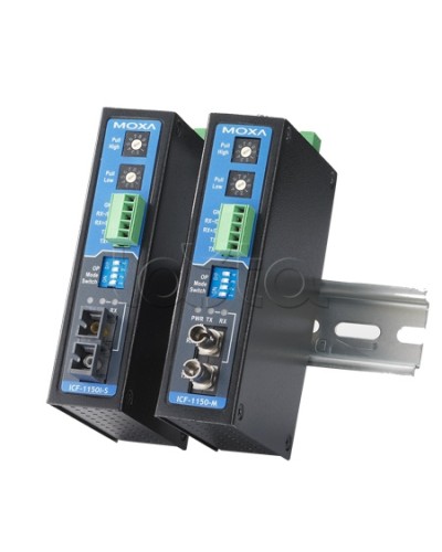Конвертор RS-232/422/485 в оптику MM (ST)Moxa ICF-1150I-M-ST-T в Пятигорске Дополнительное оборудование для ОПС Pintop.ru