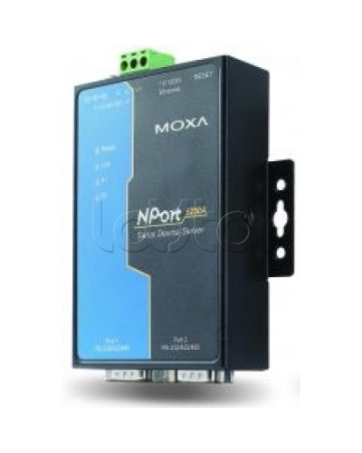 Сервер 2-портовый RS-232/422/485 в Ethernet Moxa NPort 5250A-T в Пятигорске Дополнительное оборудование для ОПС Pintop.ru