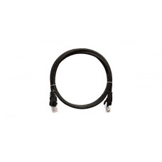 Шнур коммутационный 2хRJ45/8P8C, U/UTP, 4 пары, Кат.5е, LSZH, черный (0,3м) NIKOMAX NMC-PC4UD55B-003-C-BK