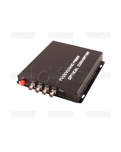 Приёмник 4 каналов видео оптический OSNOVO RA-H4/1F в Пятигорске Видеоусилители, Модуляторы, Делители Pintop.ru