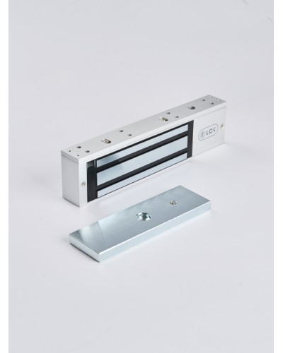 R-Lock RL-EM350-L0S - Электромагнитный замкок, 350кг, DC12/24B, цвет серебристый сатинированный алюминий RAL 7047 в Пятигорске Электромагнитные замки Pintop.ru