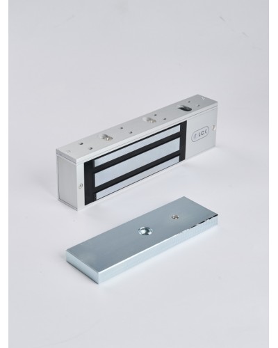 R-Lock RL-EM500-L0S - Электромагнитный замкок, 500кг, DC12/24B, цвет серебристый сатинированный алюминий RAL 7047 в Пятигорске Электромагнитные замки Pintop.ru